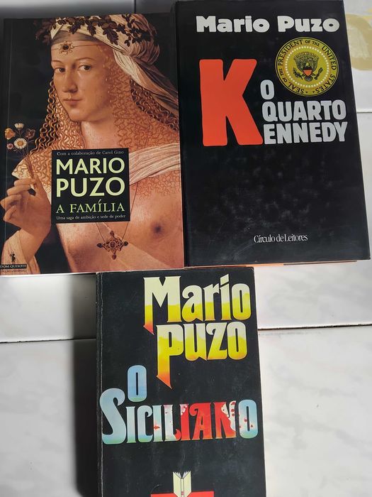3 Livros de Romance Internacional  por Mario Puzo