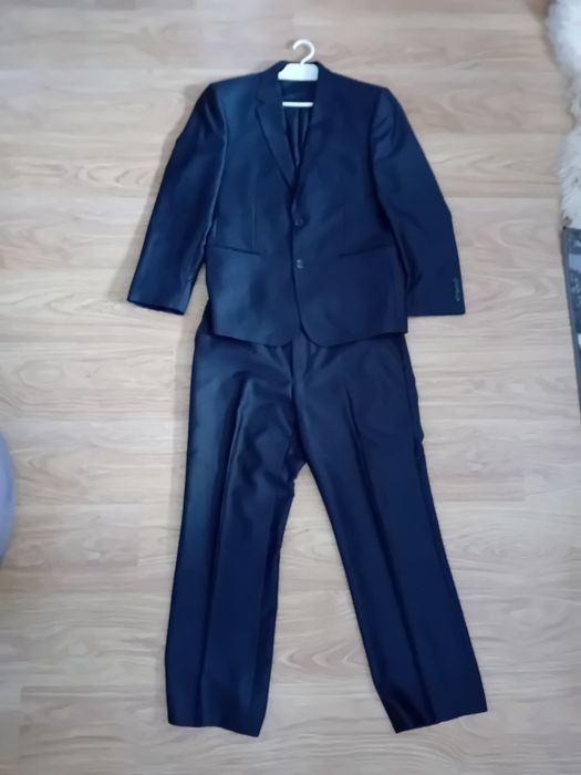 Garnitur marynarka i spodnie 170 cm czarny męski