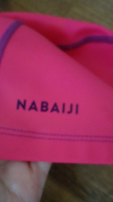 NABAIJI czepek DECATHLON różowy czepek pływacki z powlekanej dzianiny