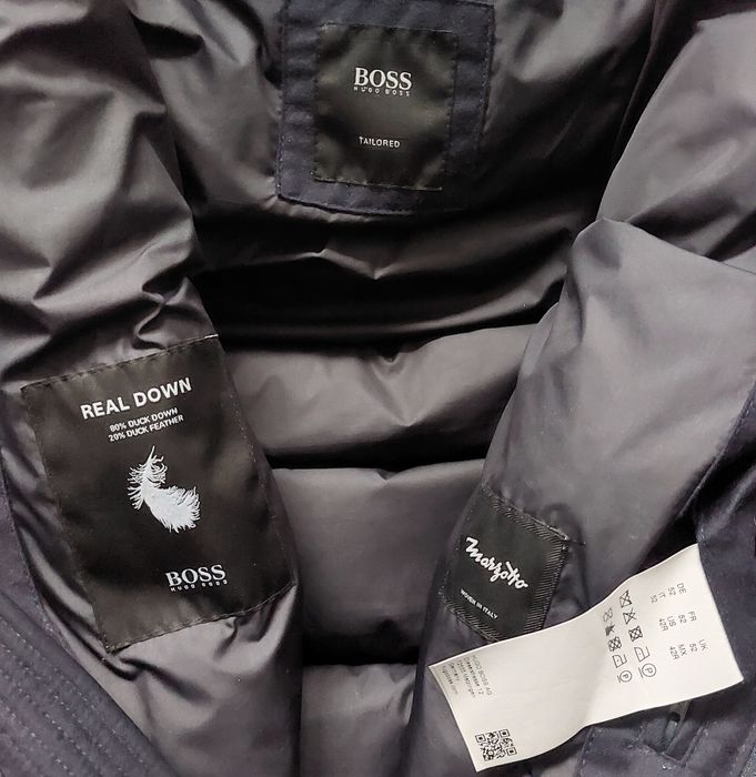 Hugo Boss Tailored nowa kurtka puchowa męska wełniana r. 52/L