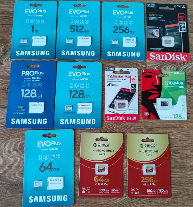 Карта пам'яті microSDXC ORICO 64GB 100Mb/C10/A1/U3/V30 Samsung Evo