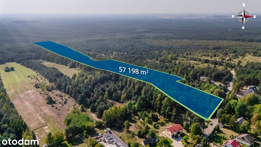 Działka 5,7 ha na Jurze | Część budowlana 3700m² +las| Wszystkie media