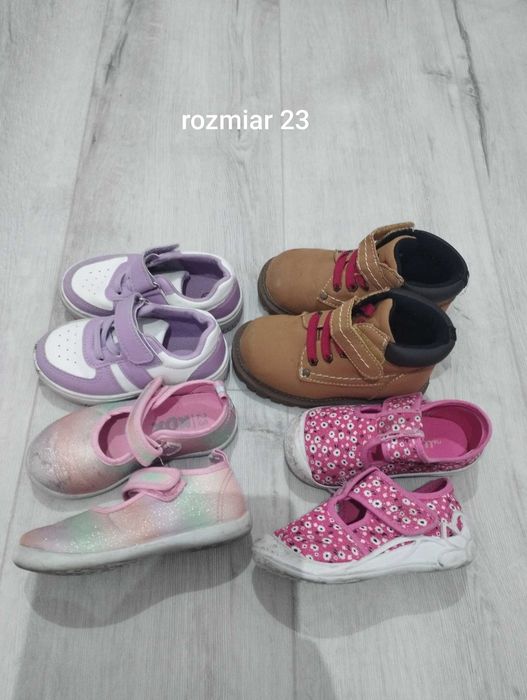 Sprzedam buty dla dziewczynki od rozmiaru 21 do 27
