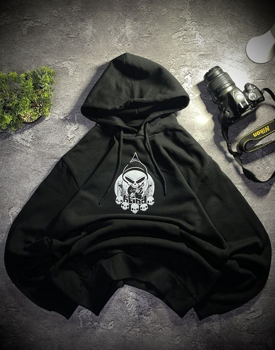 Худі Blind, oversized t-shirt ecko, sk8, y2k чорна кофта блінд світшот