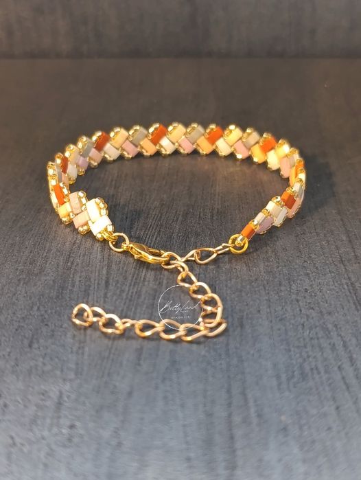 Zestaw dwóch bransoletek z koralików miyuki - handmade