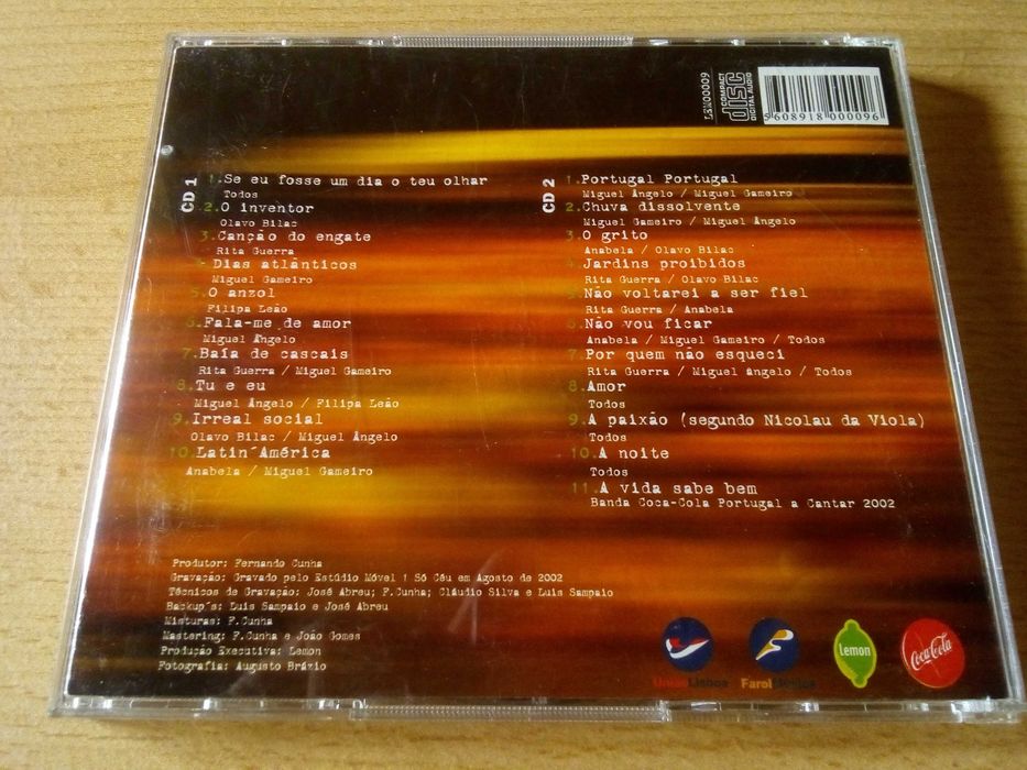 Portugal A Cantar - Miguel Ângelo Anabela Miguel Gameiro Rita Guerra Olavo Bilac 2xCD