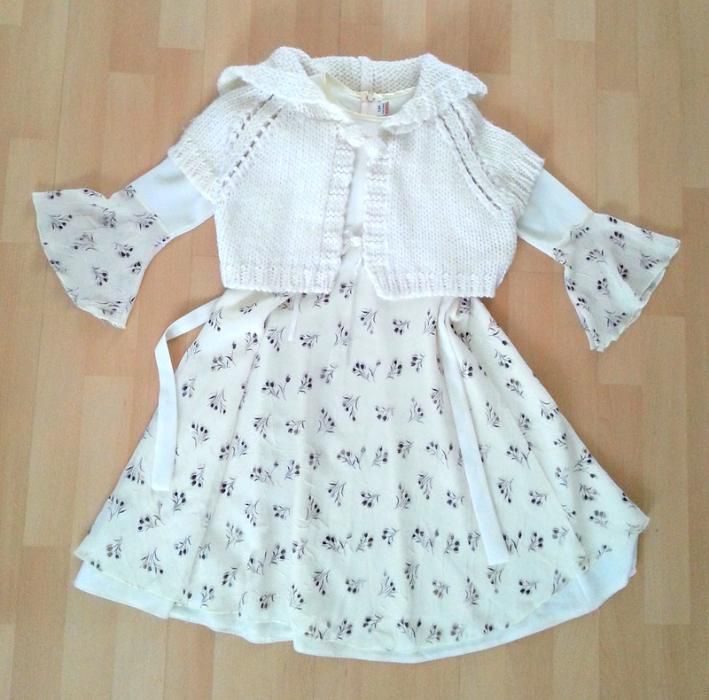 Narzutka sweterek CUBUS komunia roz 146 stan bdb+