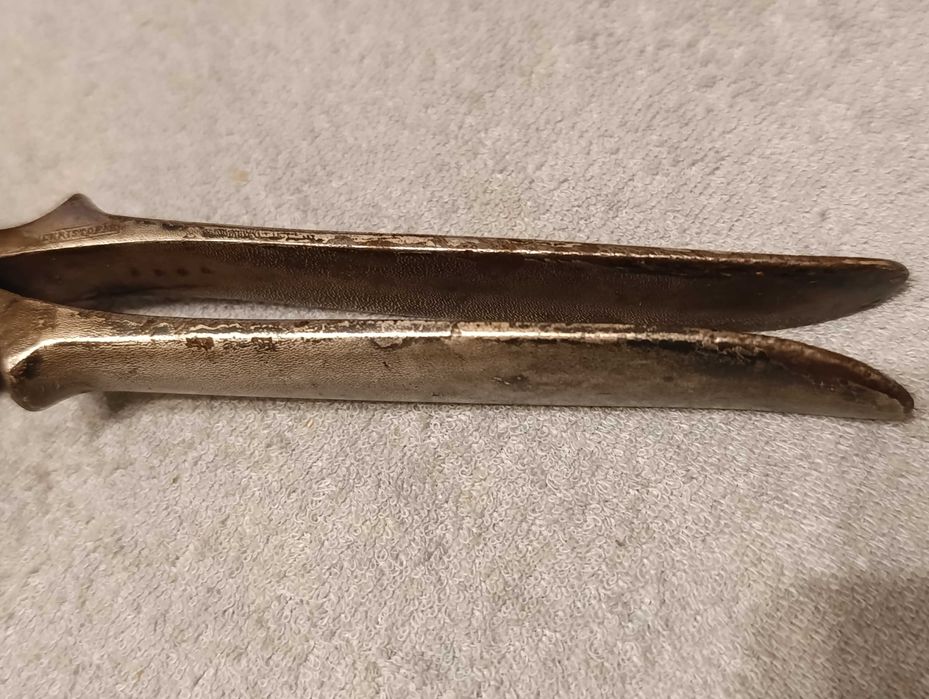 zabytkowy platerowany wyciskacz do cytrusów - sygnowany