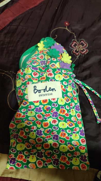 Купальник квітковий із сумочкою 18р батал