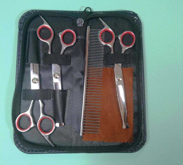 Качственный набор ножниц 4in1 для груминга стрижки собачек и кошечек ...