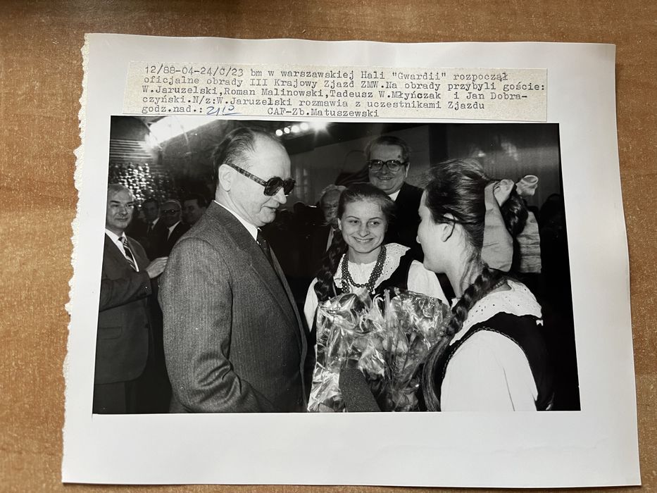 Zdjęcie CAF Wojciech Jaruzelski III zjazd ZMW Warszawa 1988
