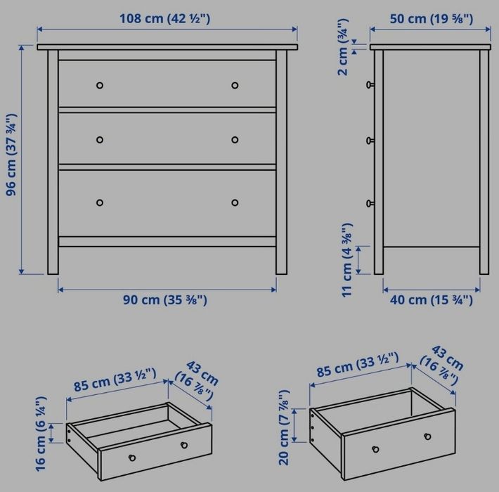 Vendo cómoda Hemnes Amarela