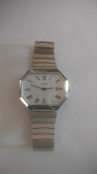 Relógio Eletta, suiço, oitavado, das décadas de 1970-80