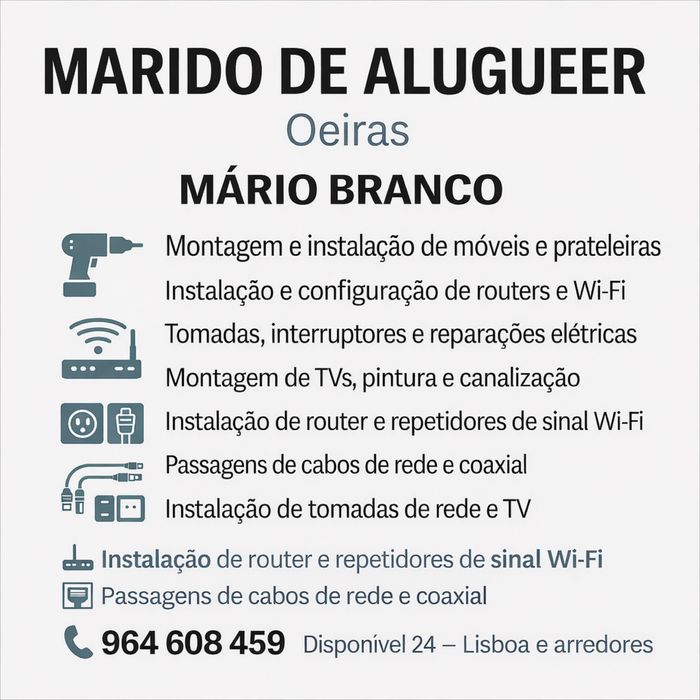 Marido de Aluguer Oeiras