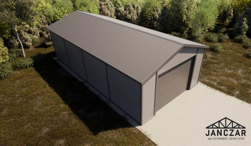 Hala, wiata, obora, garaż 10x12x3 Konstrukcja stalowa