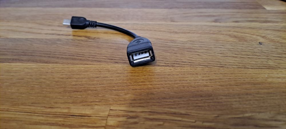 Przejściówka Adapter OTG mini USB do USB czarny