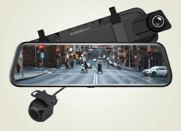 ХІТ! Авто ДЗЕРКАЛО відеореєстратор 2камериЖКсенсор10 12Мп2К DVR Н90Н02