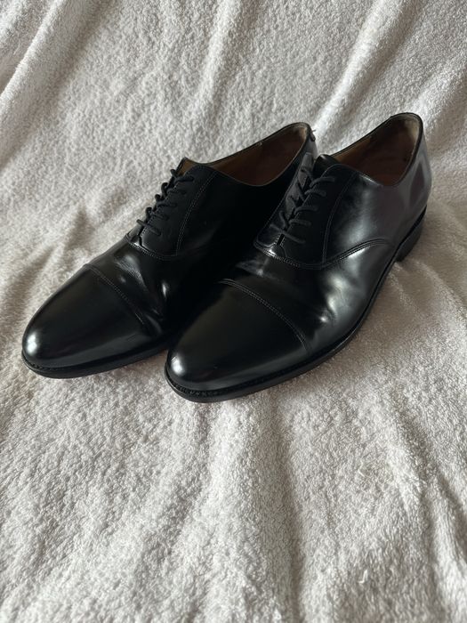 Туфли оксфорды barker 45p черные кожа