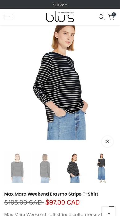 Джемпер  в смужку Max Mara Розмір М