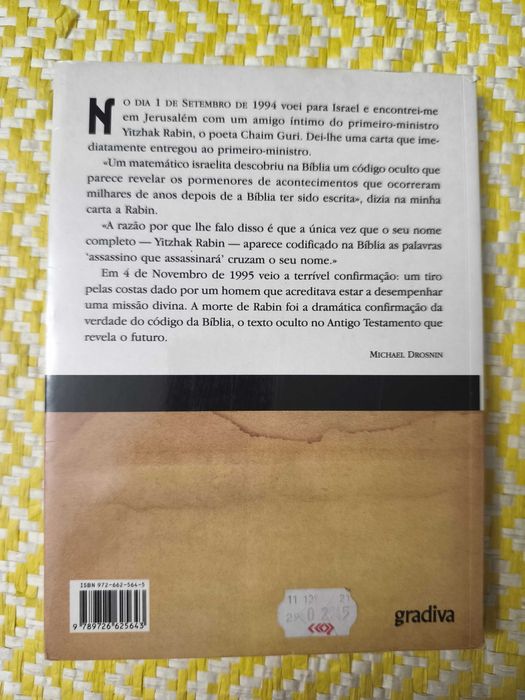 O CÓDIGO DA BÍBLIA
de Michael Drosnin