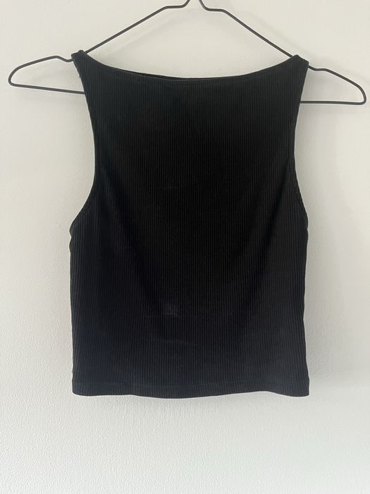 Czarny top/bluzka z odkrytymi ramionami