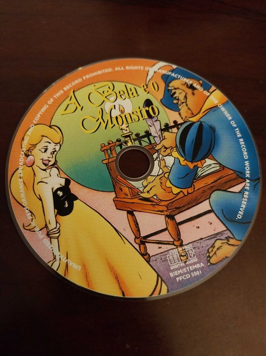 CD de música do filme A Bela e o Monstro, muito bom estado, Disney