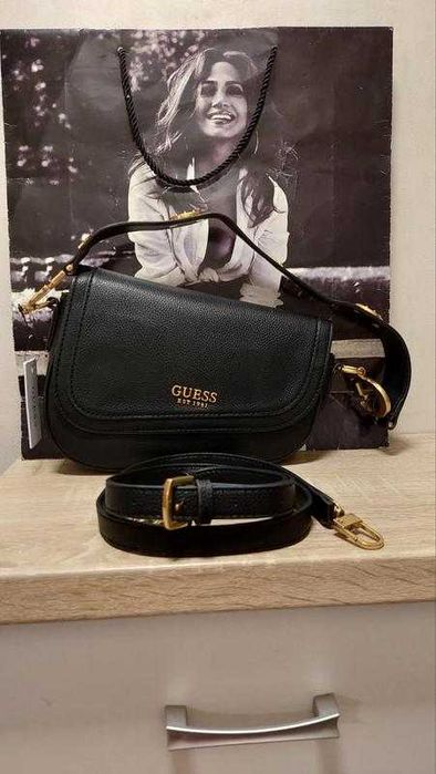 Женская сумка седло Guess saddle bag | Сумочка через плече Гес