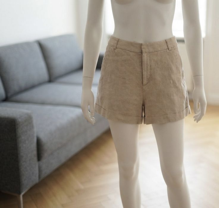 Lniane spodenki & Other Stories, Paris Atelier, rozmiar 36