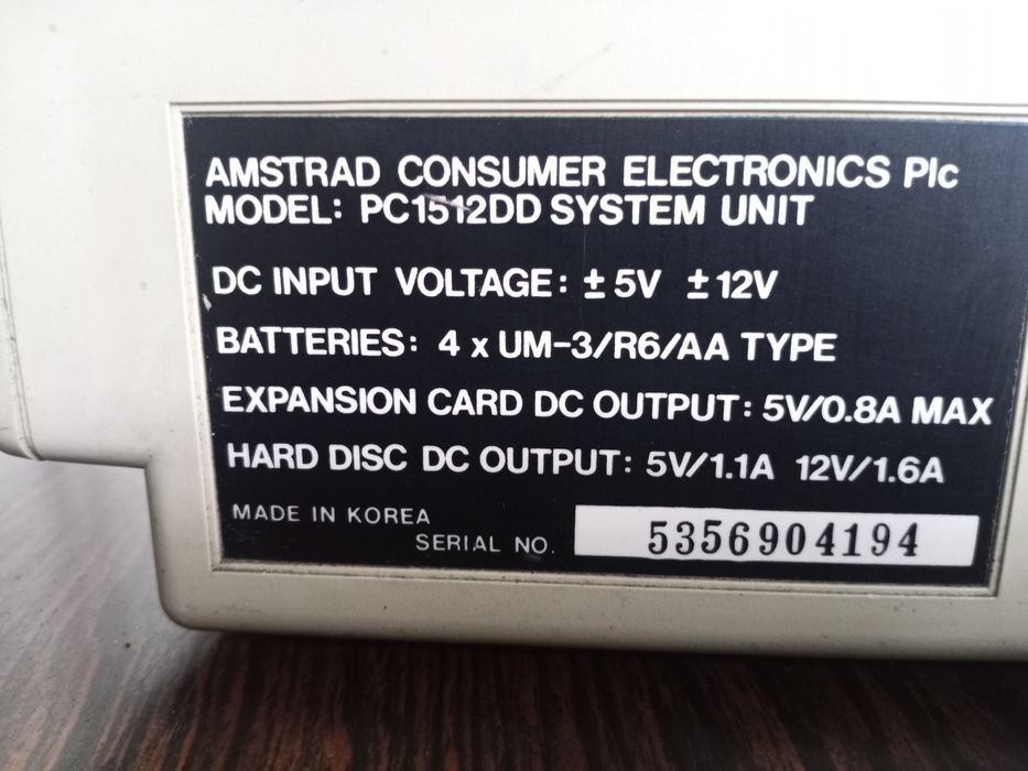 PC Amstrade 1512