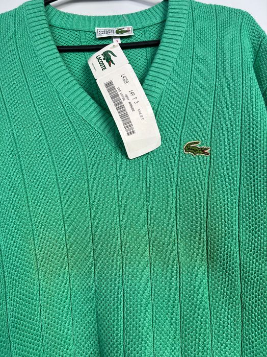 Sweter Chemise Lacoste Vintage 90’s Nowy Z Metkami 100% Bawełna