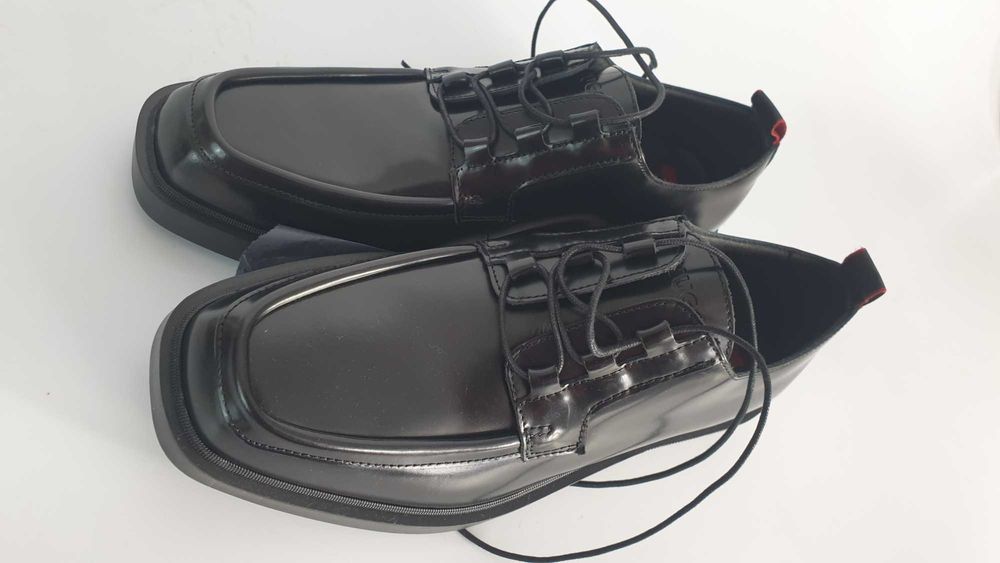 HUGO Półbuty Iker Derb  Czarny rozmiar  40