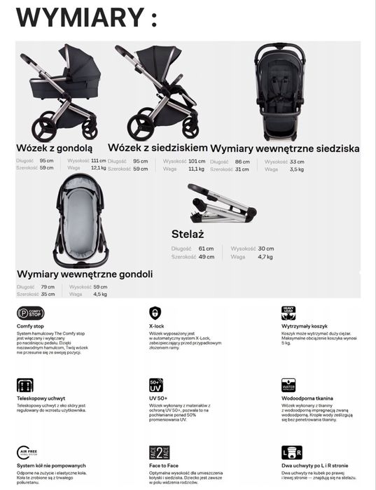 Wózek dziecięcy Anex L/type 2 w 1