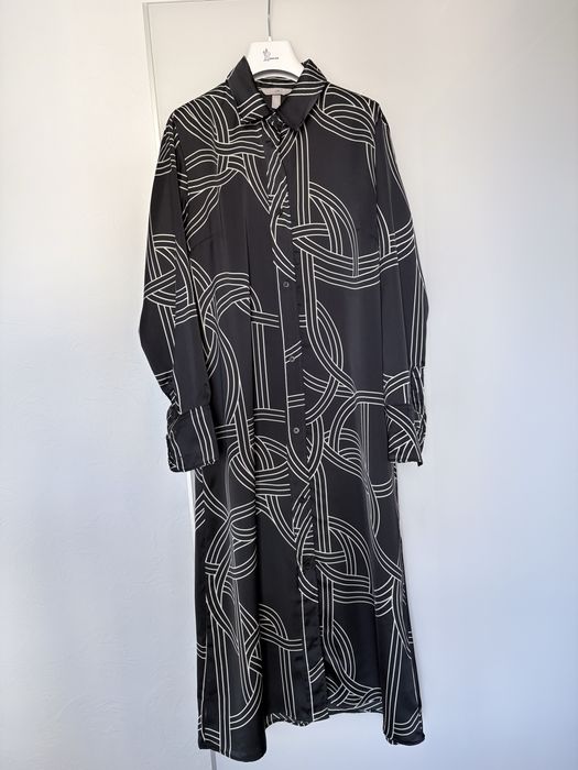 Сатиновое платье рубашка  h&m toteme cos