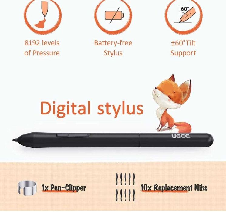 UGEE S640 Digital Drawing Tablet64750500256899124