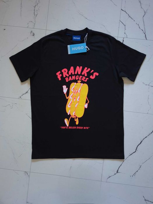 Hugo Boss M L XL XXL 3XL Czarny Męski T-shirt Frank’s Bangers