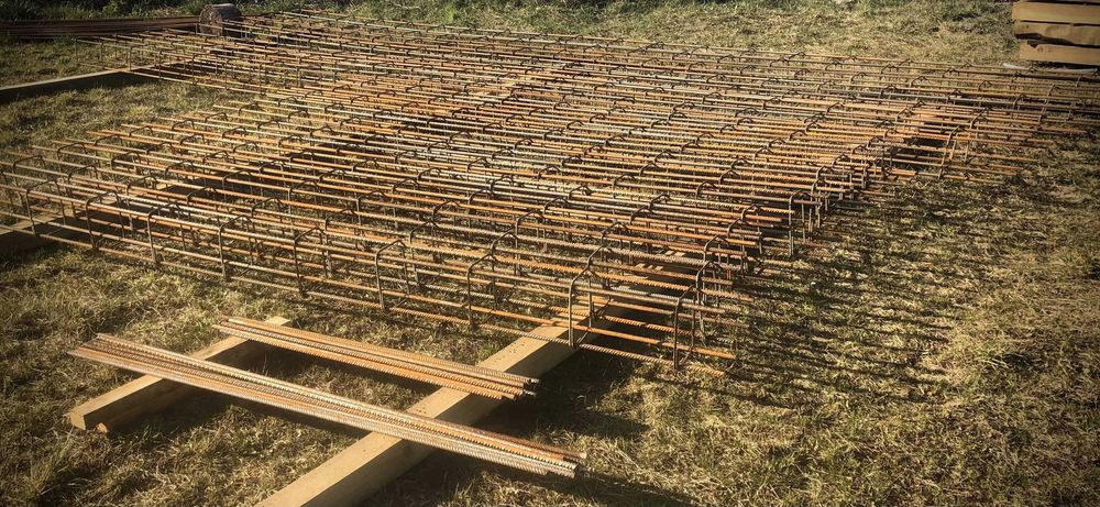 Zbrojenie na fundamenty, słupy wieńce.