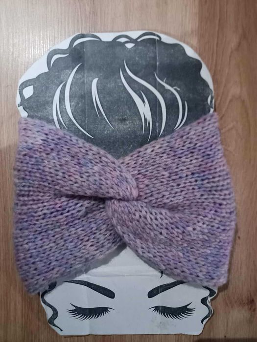 Opaska Handmade turban, dwuwarstwowa, Węzeł szeroka, Alpaca.
