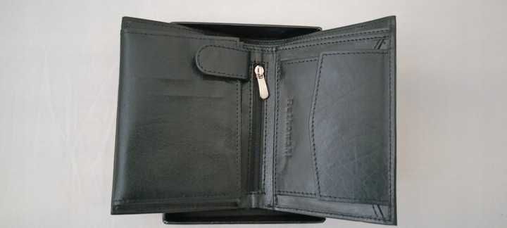 CR Rutkowski portfel męski skóra naturalna czarny