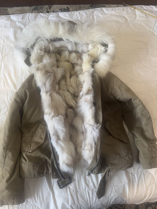 Парка мех лиса натуральная