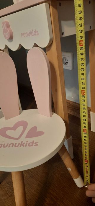 Toaletka drewniana króliczek dla dziewczynki Nunukids