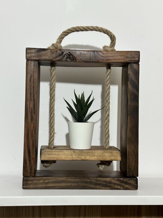 Suporte rustico para plantas