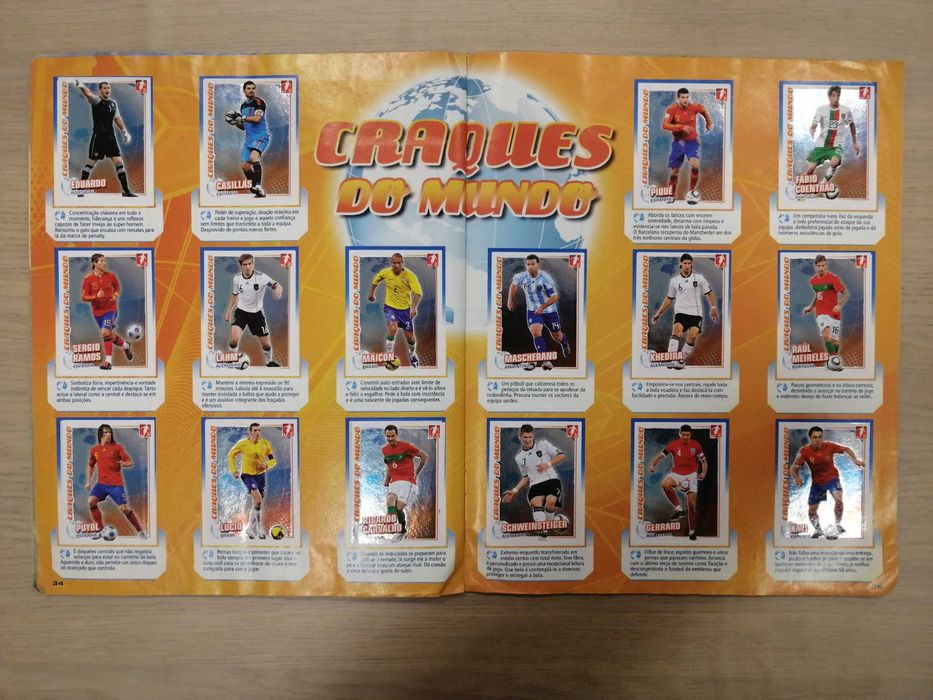 Caderneta Futebol 2010-11 - Panini [Completa]