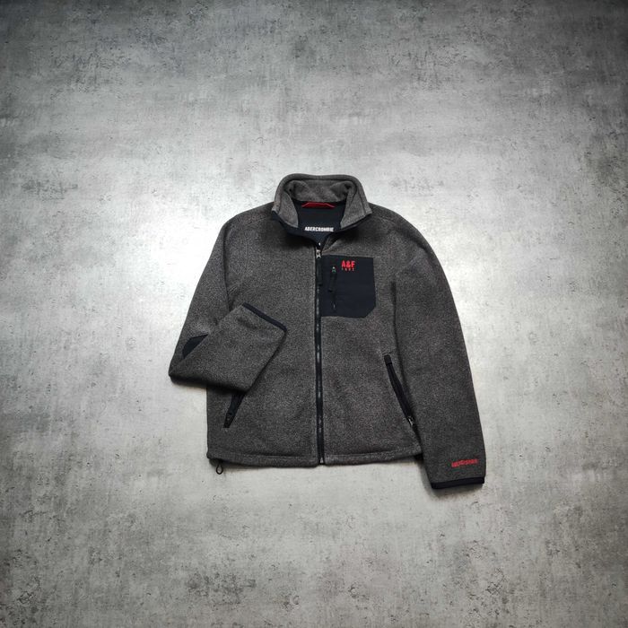 MĘSKA Bluza Thermal PREMIUM Polar Ocieplana Haft Abercrombie Kieszonka
