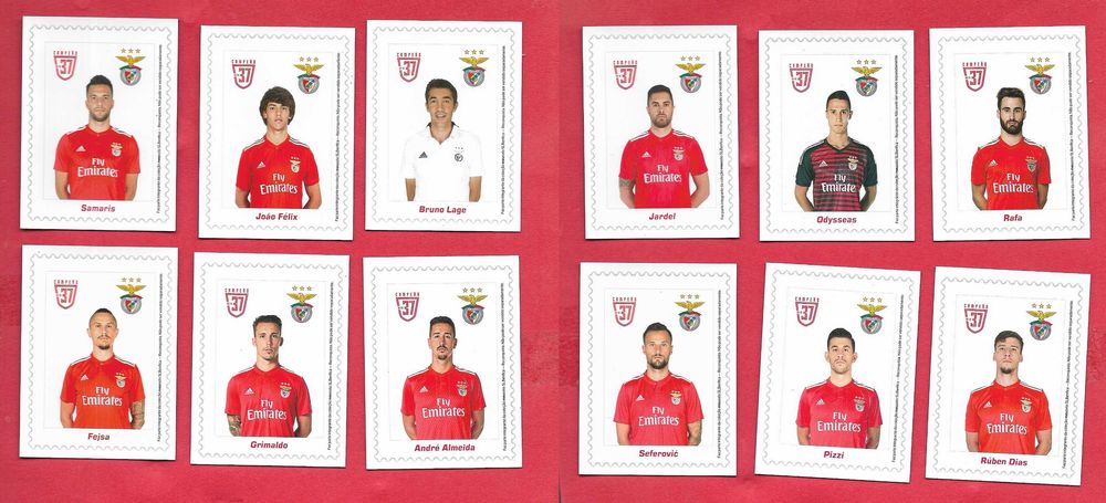 Desporto - Futebol - SLB BENFICA - Coleção 12 imanes para frigorífico