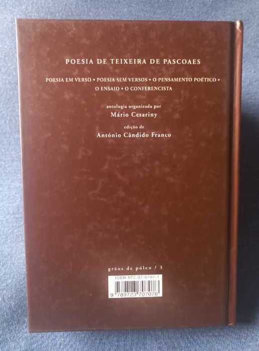 Poesia de Teixeira de Pascoaes - Organização de Mário Cesariny