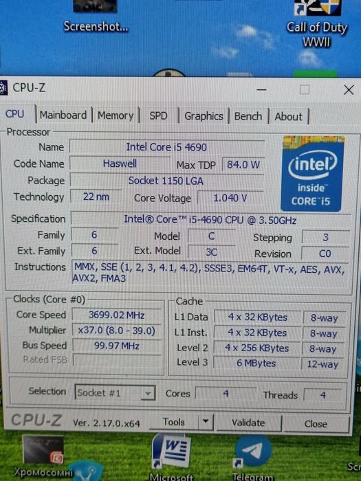 Intel core I5 4690