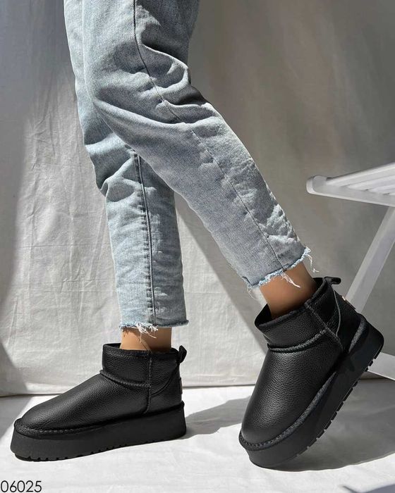 Шкіряні уггі на платформі, угги на платформе, угги платформа 37,39р