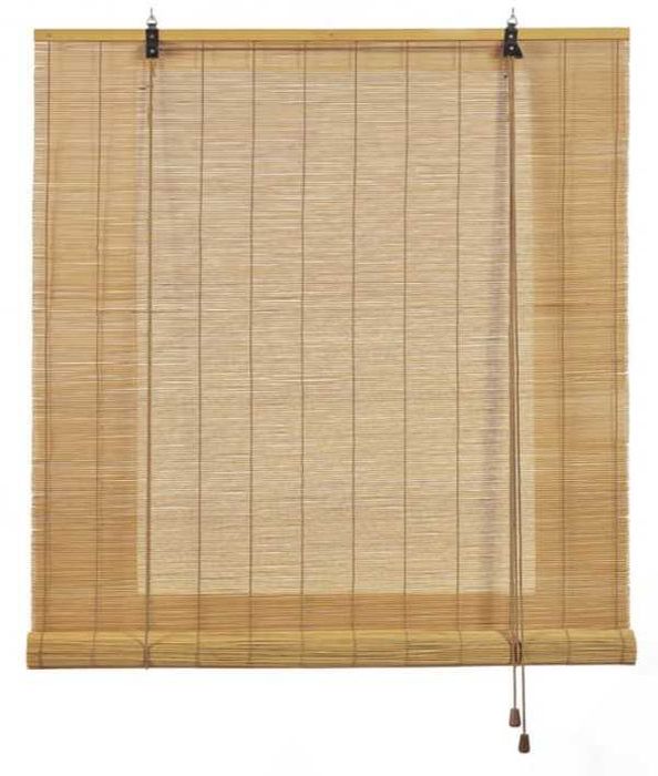 Estore de bambu para interiores claro 120 x 250 cm