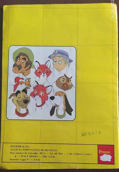 Caderneta Agência Portuguesa de Revistas / Panini "Papuça e Dentuça"