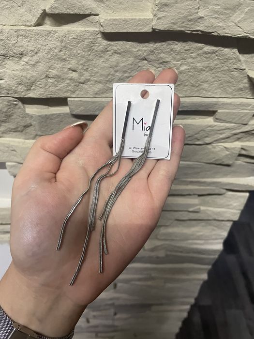 kolczyki nowe srebrne